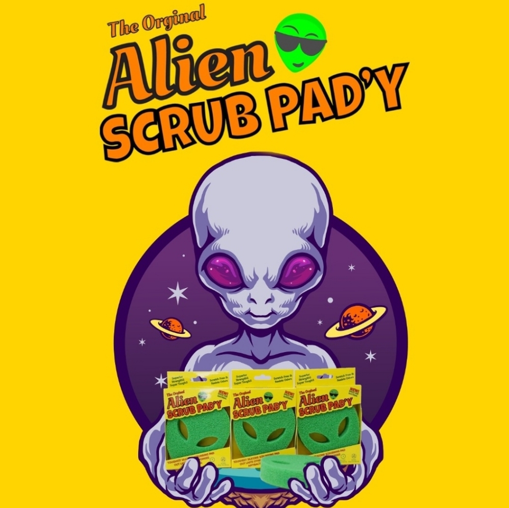 Scrubbing Sponge Alien Sponge TOUGHEST Sponge Long Lasting Alien 👽